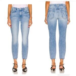 Mother Denim The Looker Ankle Fray in Deep Breaths size 30